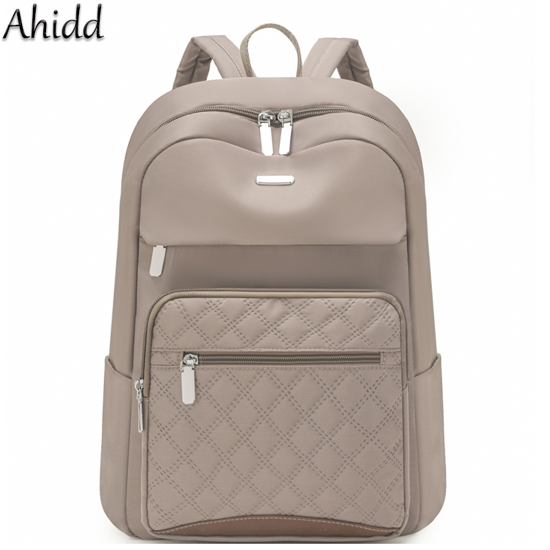 Women Bags Deals - ファッションチェック柄通勤デイパック女性防水ナイロンバックパック大容量スクールバッグラップトップバッグ軽量旅行リュックサック