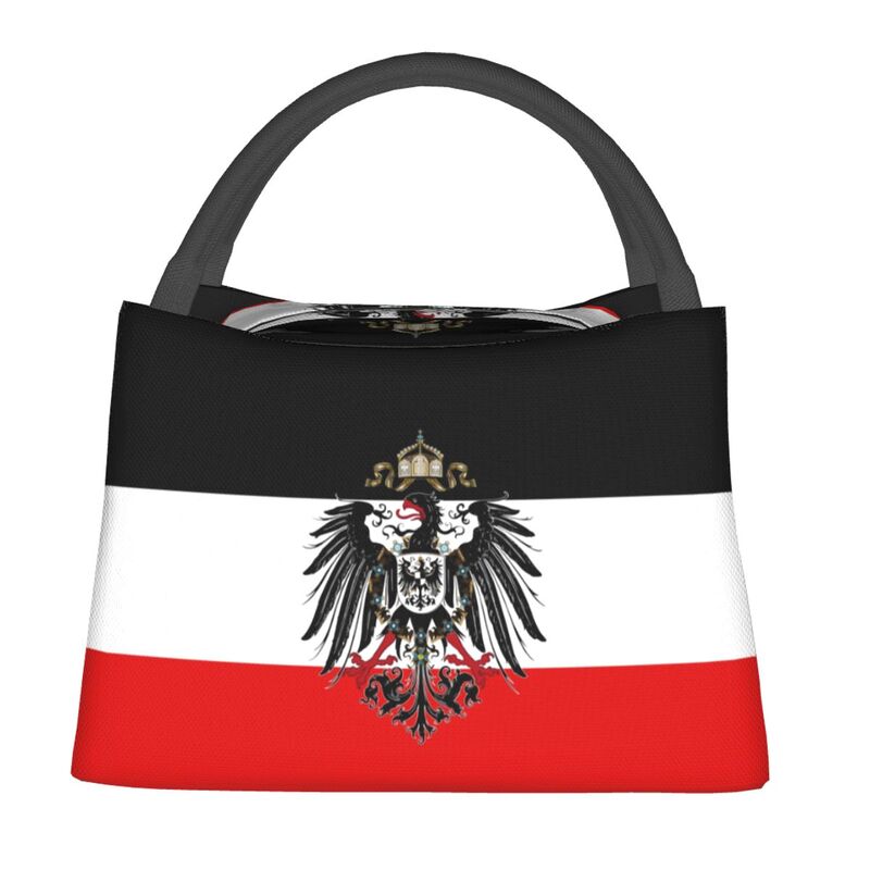 Women Bags Germany - カスタムドイツ帝国旗ドイツ断熱ランチバッグ学校オフィス紋章再利用可能なサーマルクーラー弁当箱女性