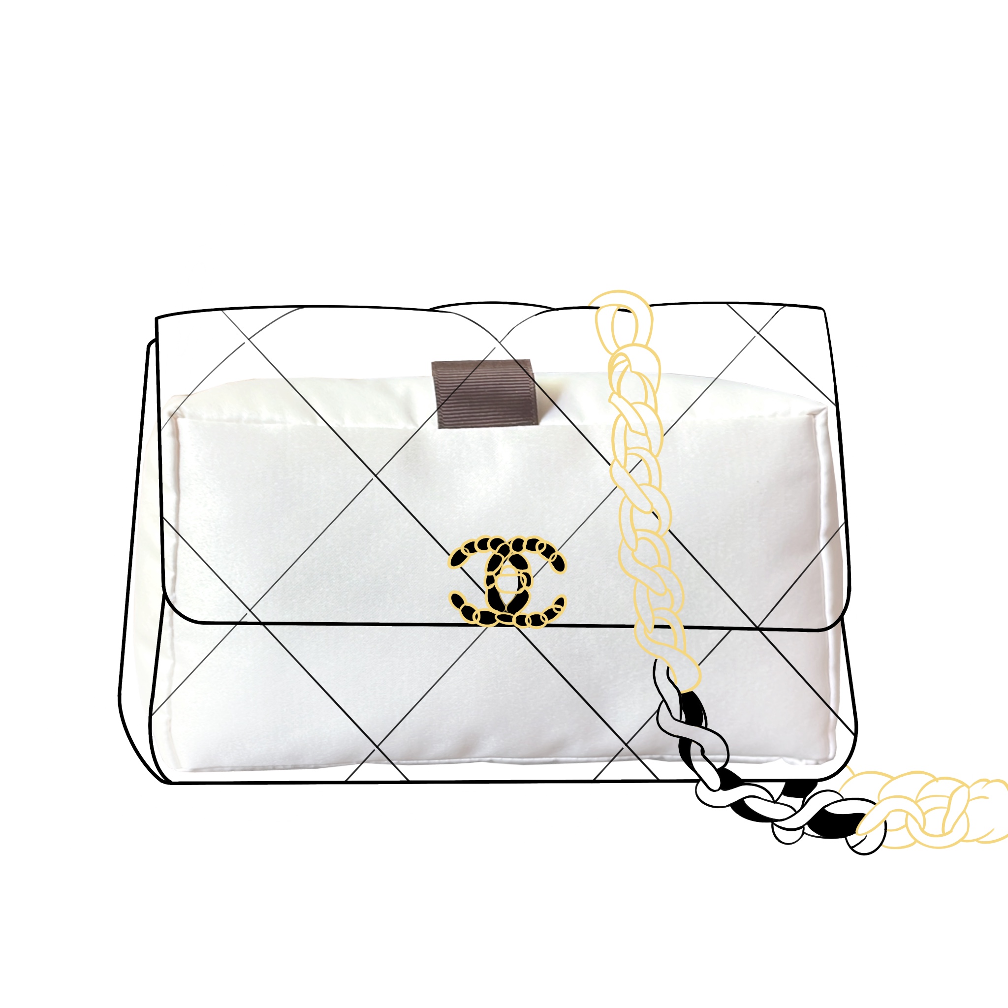 Women Bags Dior - CC19に適合したフラップ付きの豪華な女性用ハンドバッグ,枕カバー,財布,収納,女性用