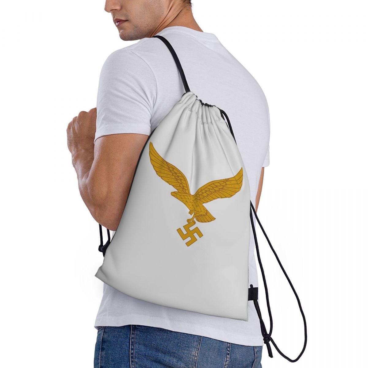 Women Bags Germany - ドイツ空軍ドイツフランスバックパックカジュアル巾着バンドルポケットスポーツバッグブックバッグ男性女性学校用