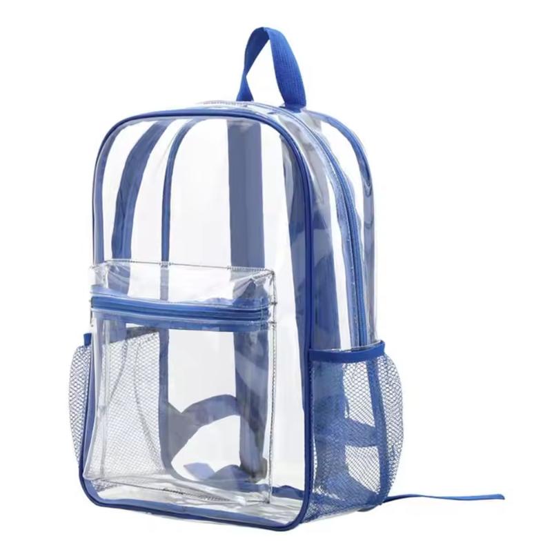Women Bags Deals - トラベルビジュアルバックパック大容量防水ショルダーバッグ透明PVCアウトドアスポーツフィットネスナップサックカジュアル