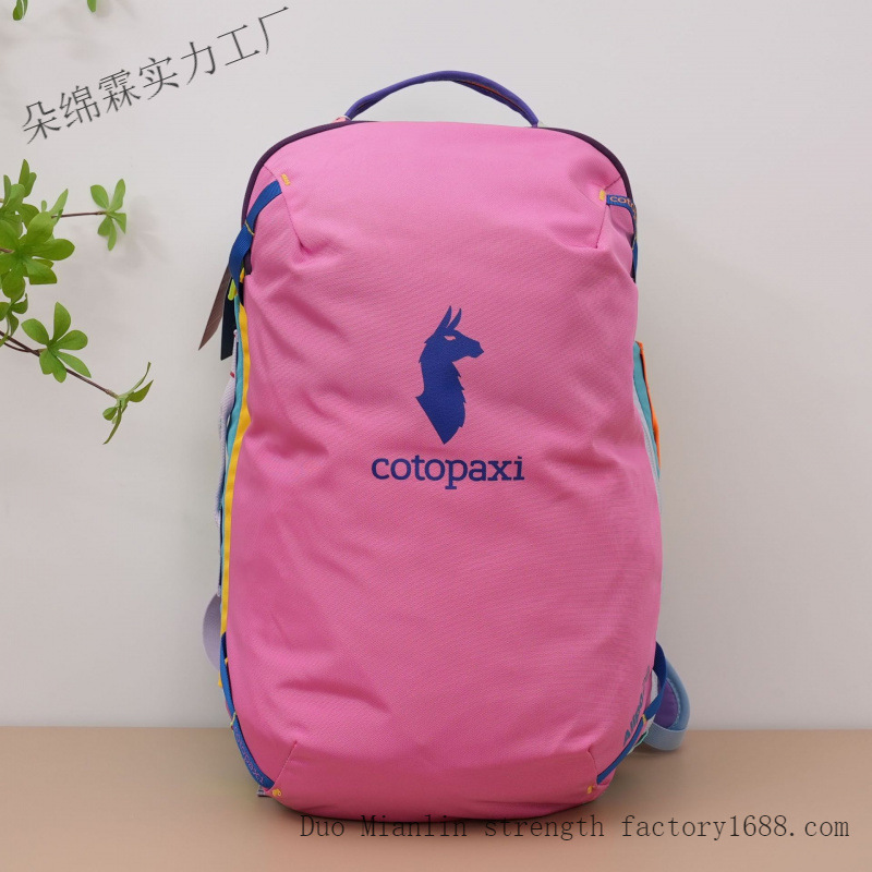 防水カラーブロックバックパック男性女性大容量旅行バッグアウト - Women Bags Deals のレビューと価格