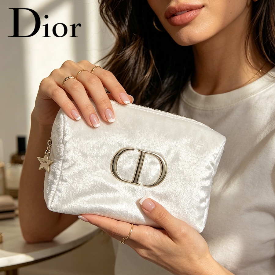 ディオールのバッグ ホワイトベルベット トラベルコスメティッ - Women Bags Dior のレビューと価格