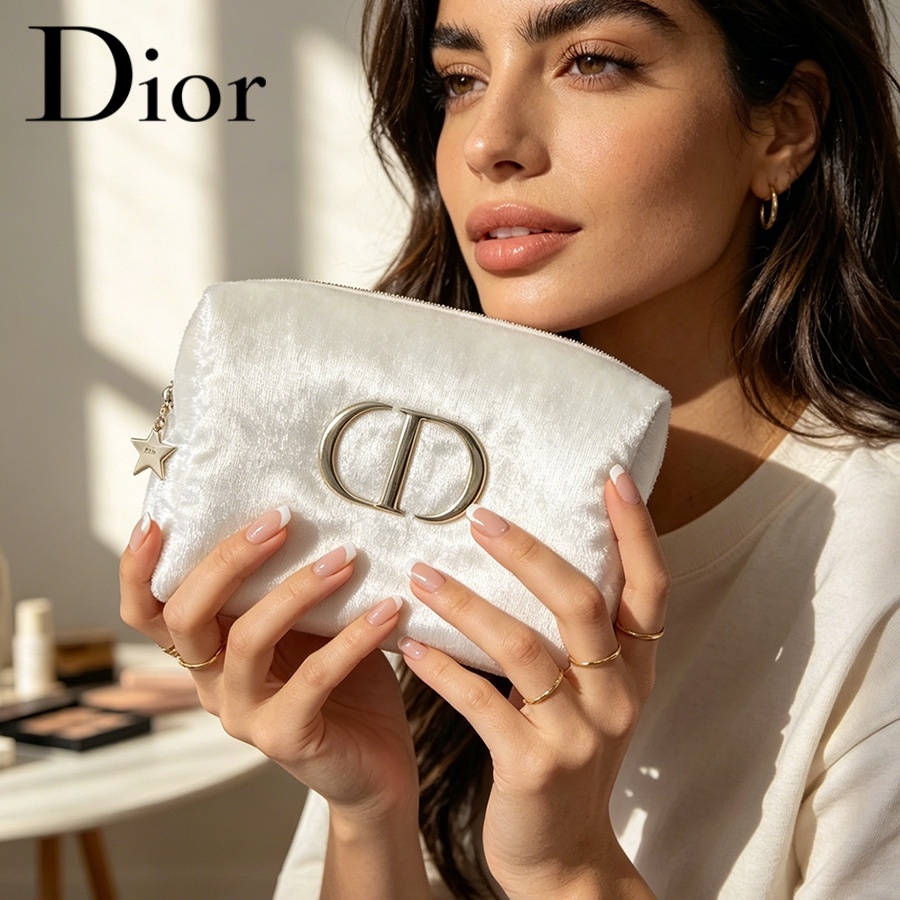 ディオールのバッグ ホワイトベルベット トラベルコスメティッ - Women Bags Dior のレビューと価格