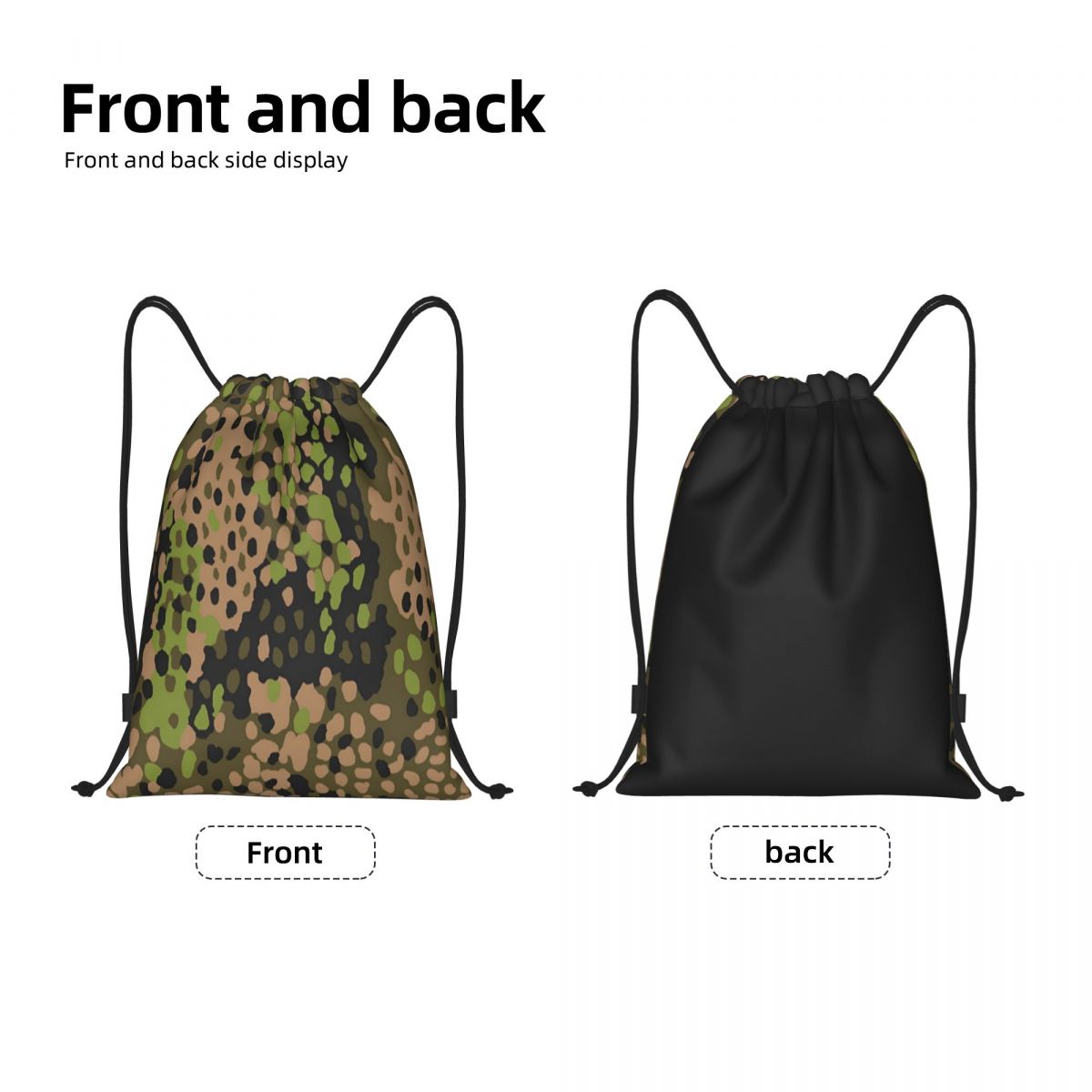 カスタムカモフラージュ巾着バックパック、男性、女性、ドイツの - Women Bags Germany のレビューと価格
