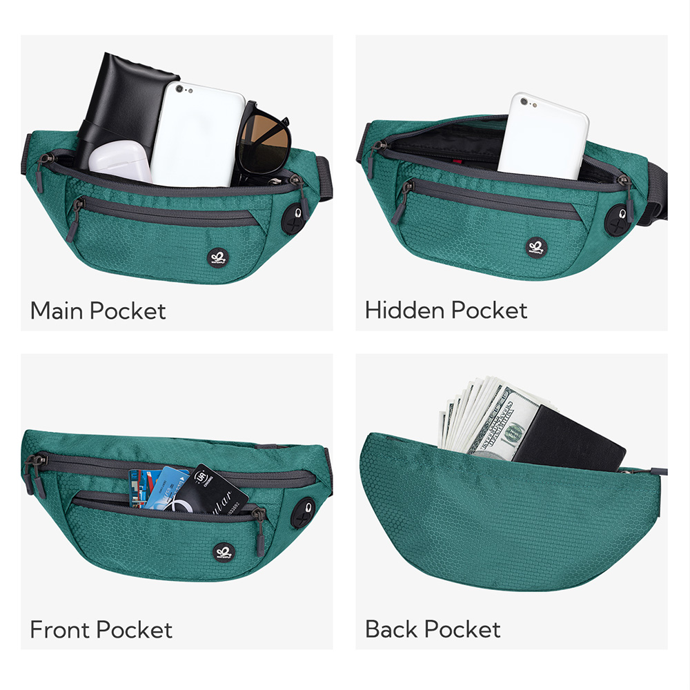男性と女性のための防水軽量ウエストバッグ,スポーツバッグ,小 - Women Bags Deals のレビューと価格