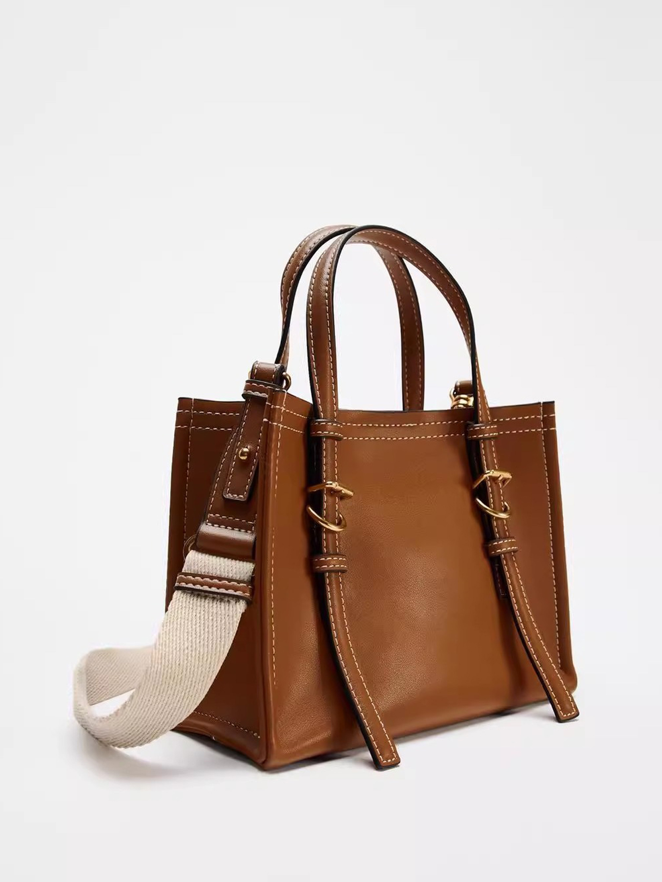 クロスボーダー 2024 ブラウン イエロー ハンドバッグ  - Women Bags Zara のレビューと価格