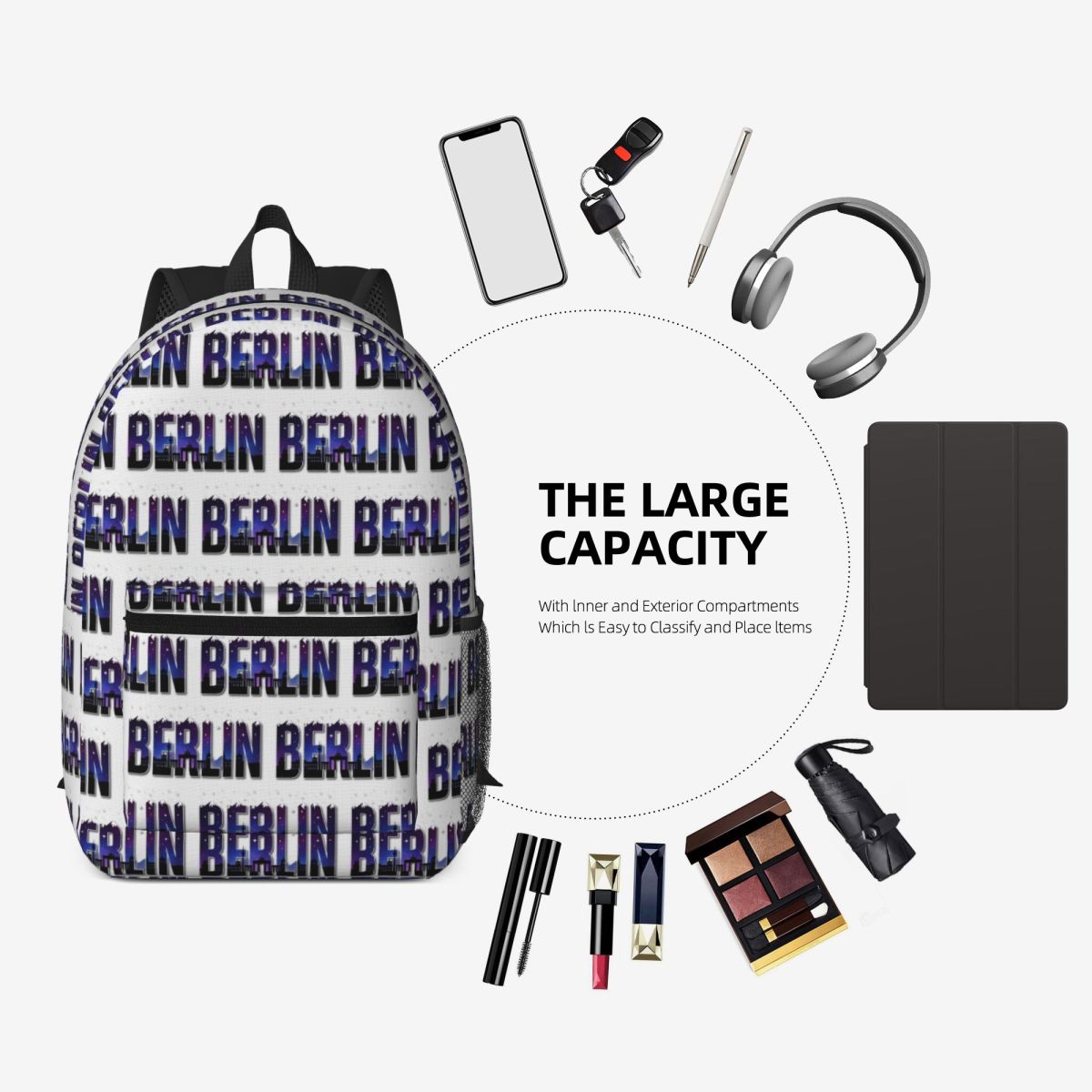 ベルリンドイツバックパックデイパック大容量子供用ブックバッグ - Women Bags Germany のレビューと価格