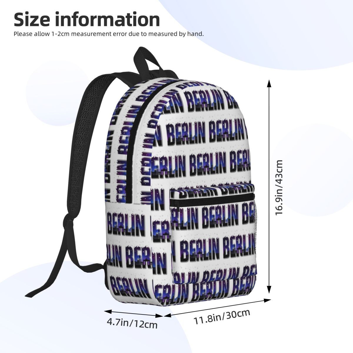 ベルリンドイツバックパックデイパック大容量子供用ブックバッグ - Women Bags Germany のレビューと価格